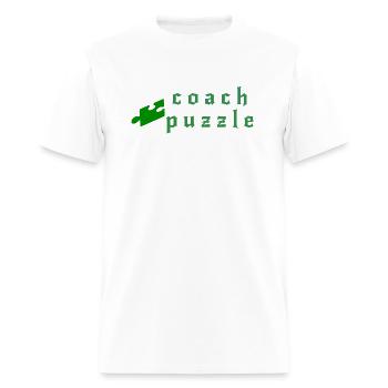 gift coach puzzle for your coach - Men's T-Shirt - white - Front - Jose (178cm)
