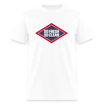 So Fresh and So Clean - Men's T-Shirt - white - Front - Jose (178cm)