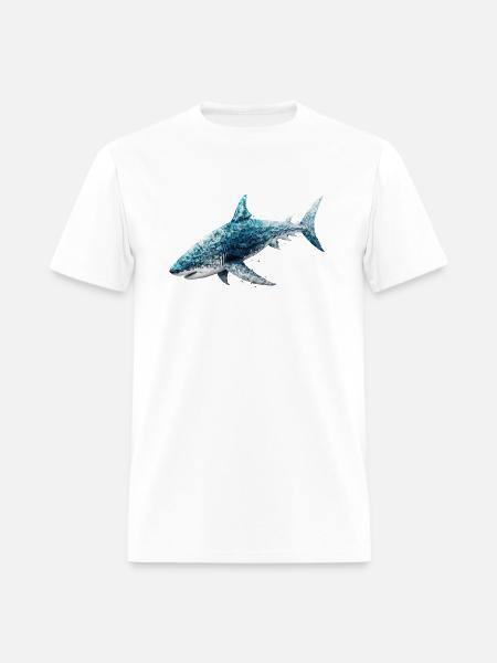 shark - Men's T-Shirt - white