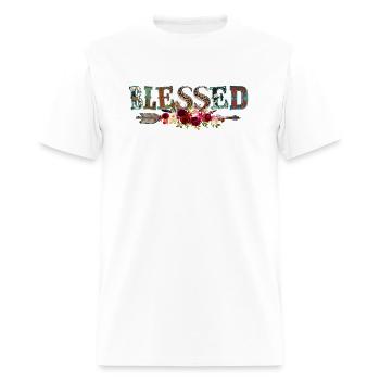 Blessed - Men's T-Shirt - white - Front - Jose (178cm)