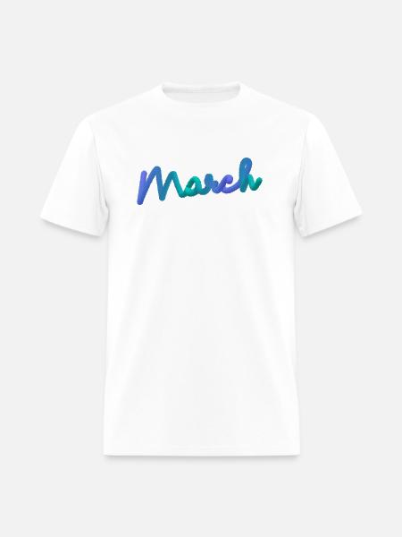 March - Men's T-Shirt - white