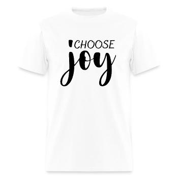 Choose Joy - Men's T-Shirt - white - Front - Jose (178cm)