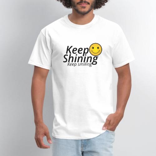 Keep Smiling Typography Merch Positive Motivation - Men's T-Shirt