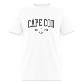 Cape Cod Massachusetts 1788 Nautical Look - Men's T-Shirt - white - Front - Jose (178cm)