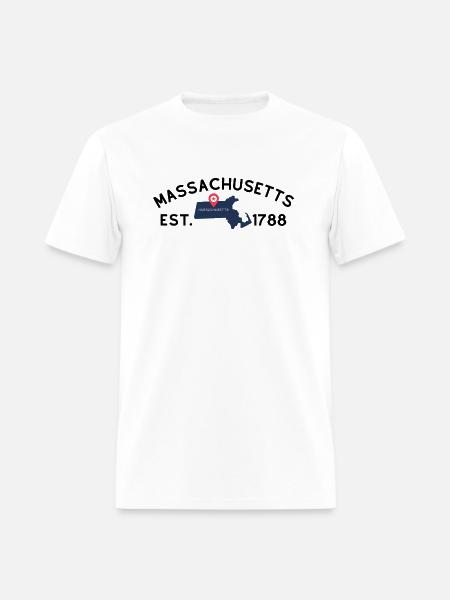 Massachusetts - Men's T-Shirt - white