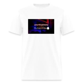 Subscribe to yourboyhezzy - Men's T-Shirt - white - Front - Jose (178cm)