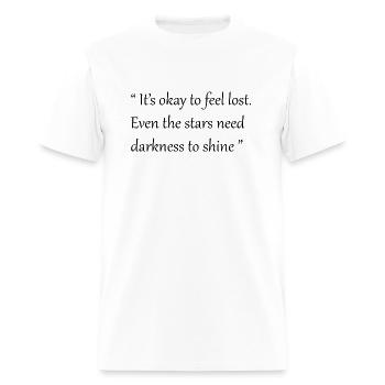 Lost But Shining - Men's T-Shirt - white - Front - Jose (178cm)