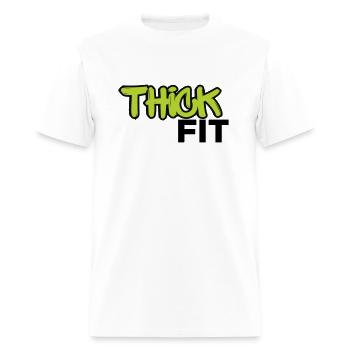 Thick Fit - Men's T-Shirt - white - Front - Jose (178cm)