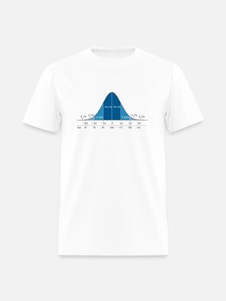 Normal distribution - Men's T-Shirt - white