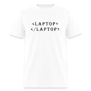 Computer. Latop code - Men's T-Shirt - white - Front - Jose (178cm)