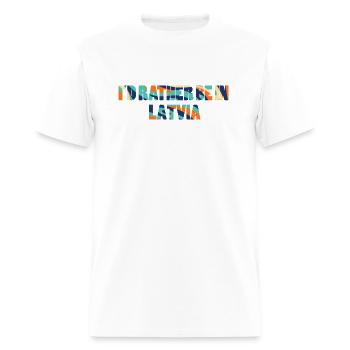 COLORFUL In Latvia - Men's T-Shirt - white - Front - Jose (178cm)