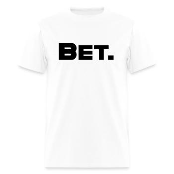 BET. - Men's T-Shirt - white - Front - Jose (178cm)