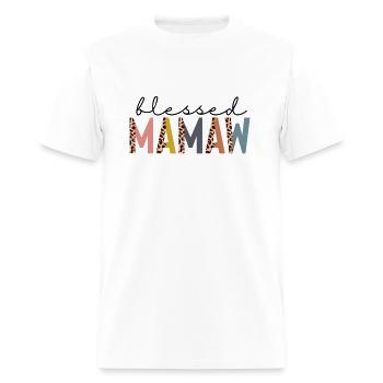Bienheureuse Mamaw Nouvelle fête des mères Mamaw pour elle - T-shirt Homme - blanc - Devant - Jose (178cm)