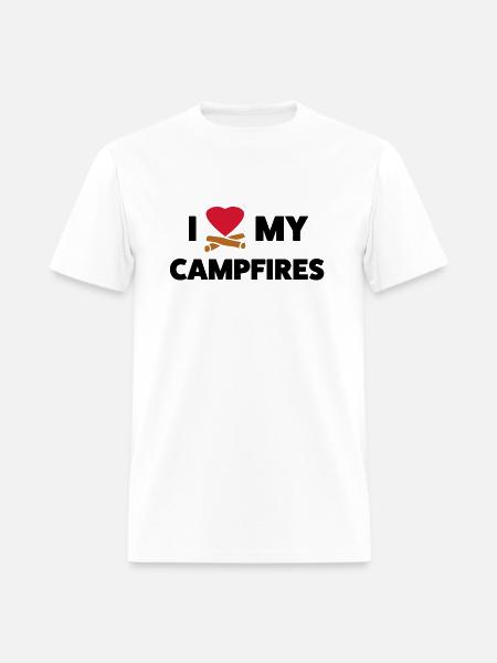 Campfire Love - Men's T-Shirt - white