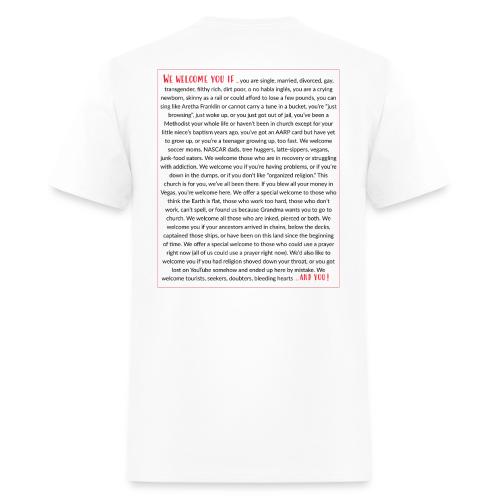We Welcome You If ... - Men's T-Shirt