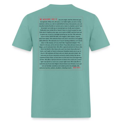 We Welcome You If ... - Men's T-Shirt