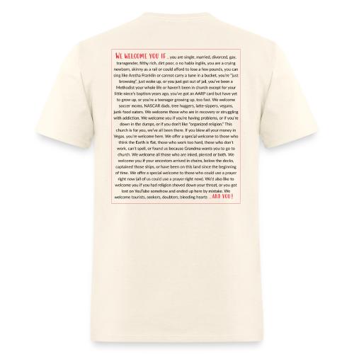 We Welcome You If ... - Men's T-Shirt
