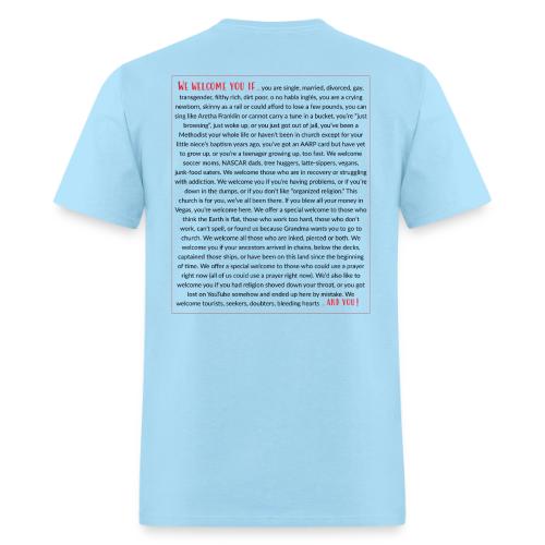 We Welcome You If ... - Men's T-Shirt
