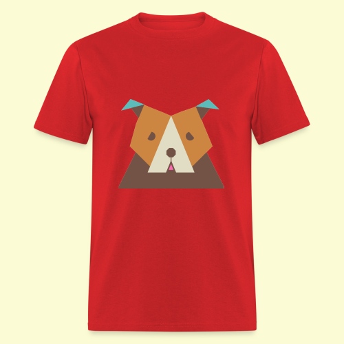 Geometric bulldog - Men's T-Shirt