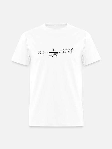 normal distribution - Men's T-Shirt - white