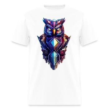cyberpunk owl. - Men's T-Shirt - white - Front - Jose (178cm)