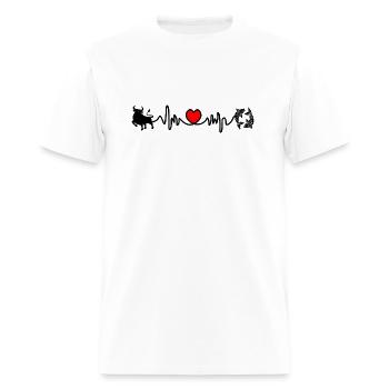 Heart rate cardio Taurus Pisces - Men's T-Shirt - white - Front - Jose (178cm)
