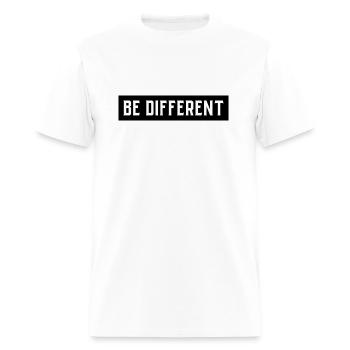 Be different - Men's T-Shirt - white - Front - Jose (178cm)