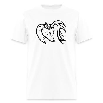 Charging Buck - Men's T-Shirt - white - Front - Jose (178cm)