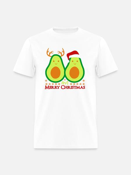 Avo Merry Christmas - Men's T-Shirt - white