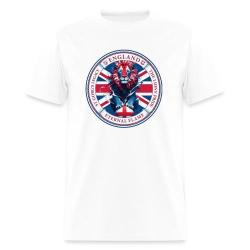 England Lion Emblem T Shirt, Flag Pride Gift - Men's T-Shirt