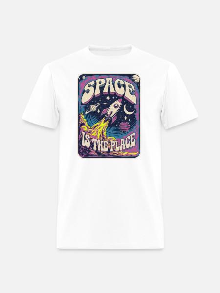 Rocket to Space | Retro Space - Men's T-Shirt - white