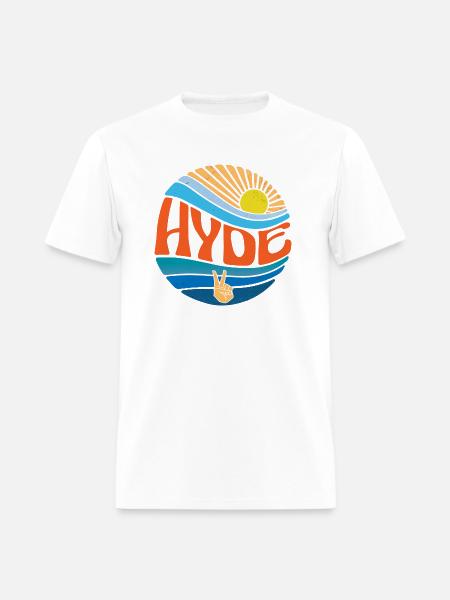 Hyde Shirt Vintage Sunset Hyde Groovy Tie Dye - Men's T-Shirt - white