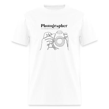 The photographer - Men's T-Shirt - white - Front - Jose (178cm)