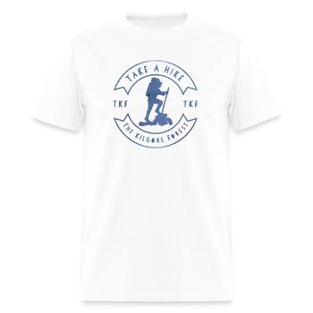 Take A Hike - Blue - Men's T-Shirt - white - Front - Jose (178cm)