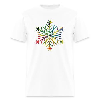 Snowflake - Men's T-Shirt - white - Front - Jose (178cm)