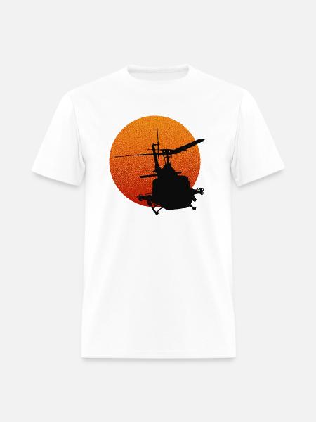 Uh-1 Iroquois Huey Helicopter Military History - Men's T-Shirt - white