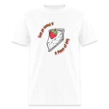 A Piece of Joy - Men's T-Shirt - white - Front - Jose (178cm)