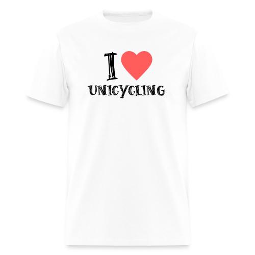I Love Unicycling - Men's T-Shirt