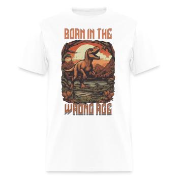 Born in the wrong age - Men's T-Shirt - white - Front - Jose (178cm)