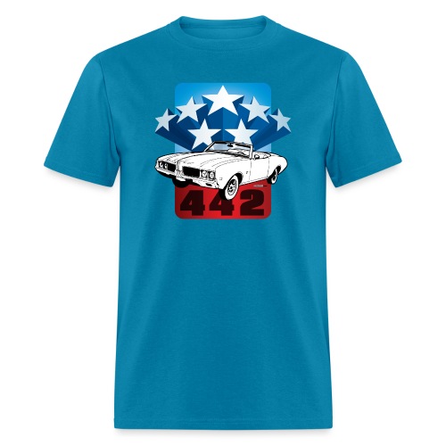 auto_oldsmobile_442_001 - Men's T-Shirt