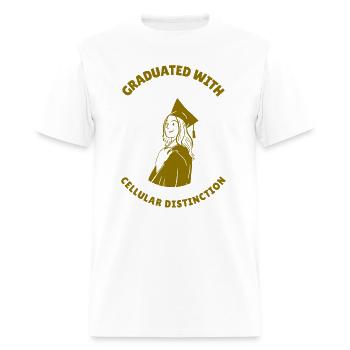 Diplôme en biologie | Diplômé en biologie | Science - T-shirt Homme - blanc - Devant - Jose (178cm)
