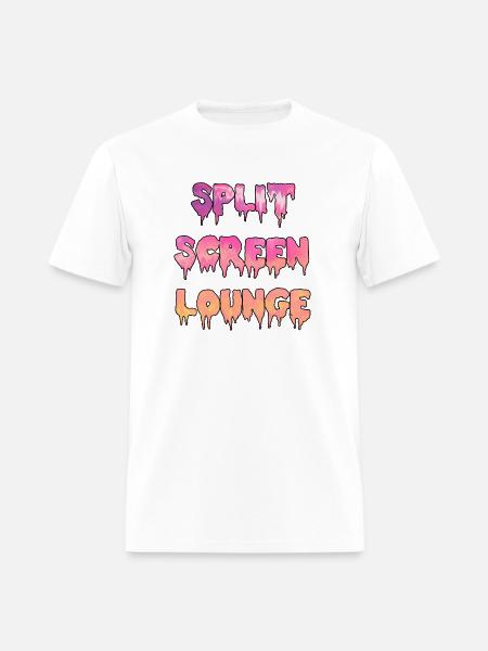 Split Screen Drip - Men's T-Shirt - white