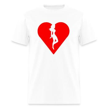 Broken Heart Girl - Men's T-Shirt - white - Front - Jose (178cm)