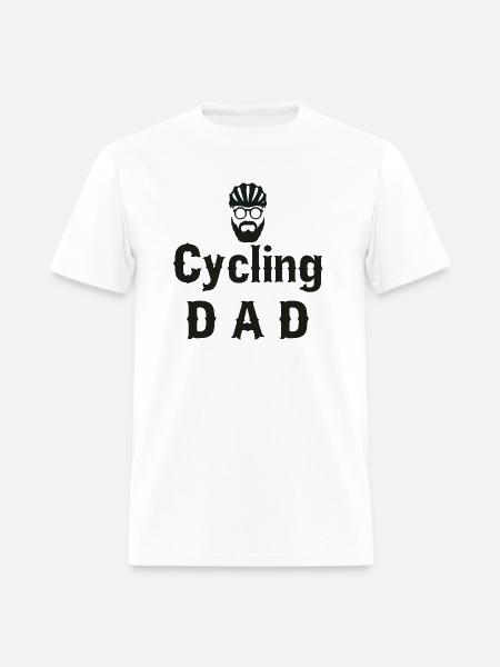 Cycling Dad Bicycle T shirt - Men's T-Shirt - white