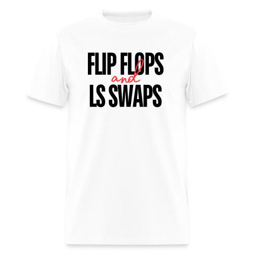 Flip Flops and LS Swaps (RED) - Men's T-Shirt