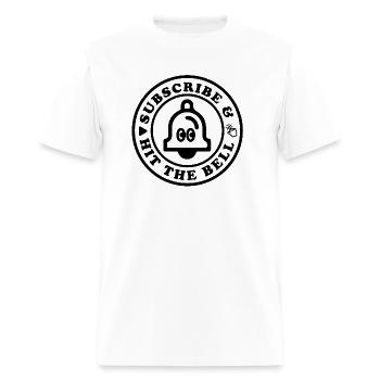 Subscribe bell black - Men's T-Shirt - white - Front - Jose (178cm)