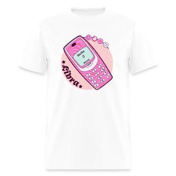 Vintage Phone Libra - Men's T-Shirt - white - Front - Jose (178cm)