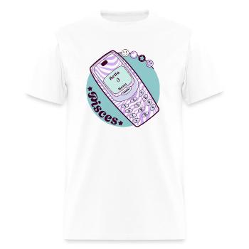 Vintage Phone Pisces - Men's T-Shirt - white - Front - Jose (178cm)