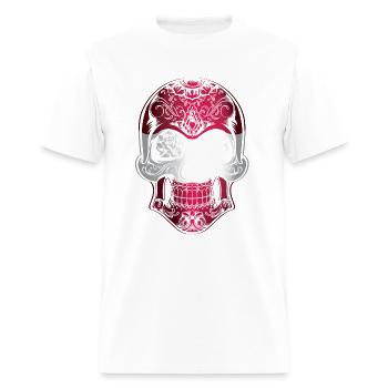 Latvia X Head Skull Flag - Men's T-Shirt - white - Front - Jose (178cm)