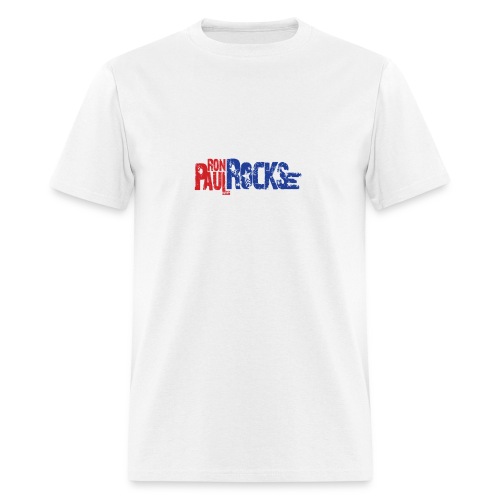 ronpaulrockslogo2 png - Men's T-Shirt